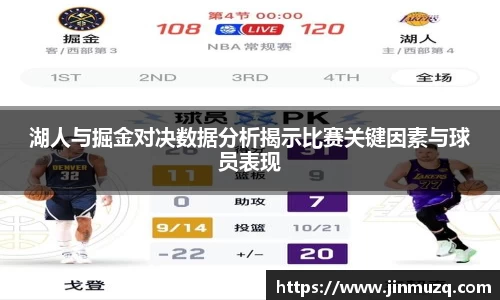 谈球吧湖人与掘金对决数据分析揭示比赛关键因素与球员表现